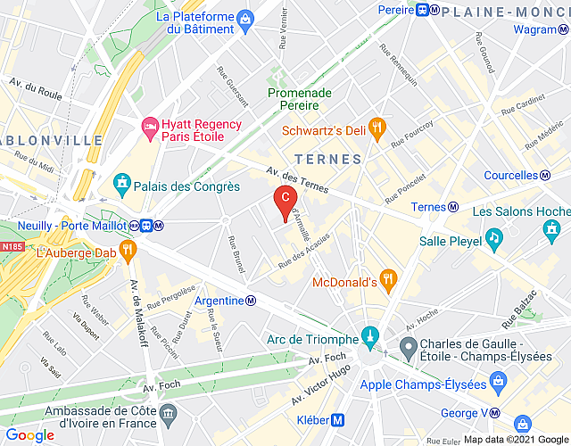 Champs Elysées Argentine CityCosy imagen del mapa