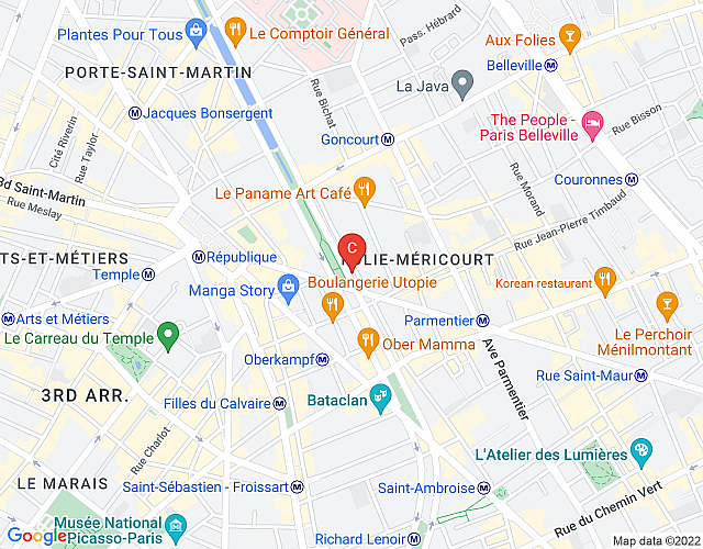 Boulevard Richard Lenoir sans vis-à-vis imagen del mapa