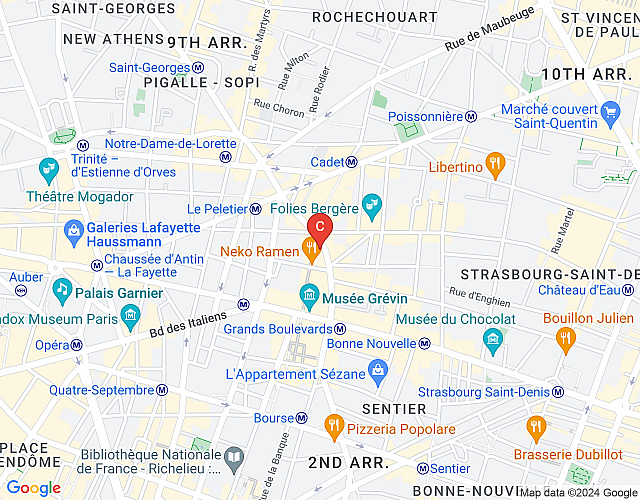 Appartement Faubourg Montmartre CityCosy imagen del mapa