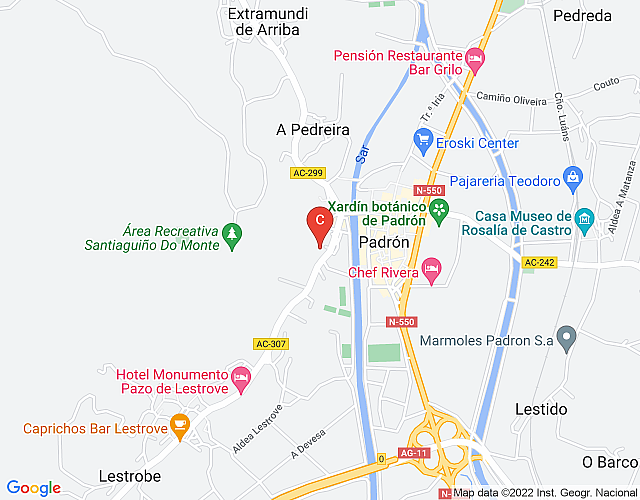 16. Villa Padrón (321), casa boutique con piscina imagen del mapa