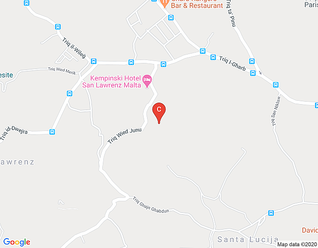 Rokon – San Lawrenz Holiday Home imagen del mapa