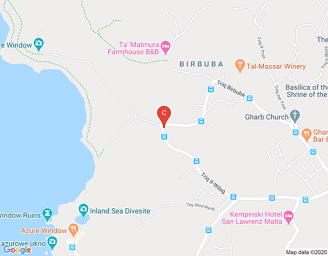 Zgugina – San Lawrenz Holiday Home imagen del mapa