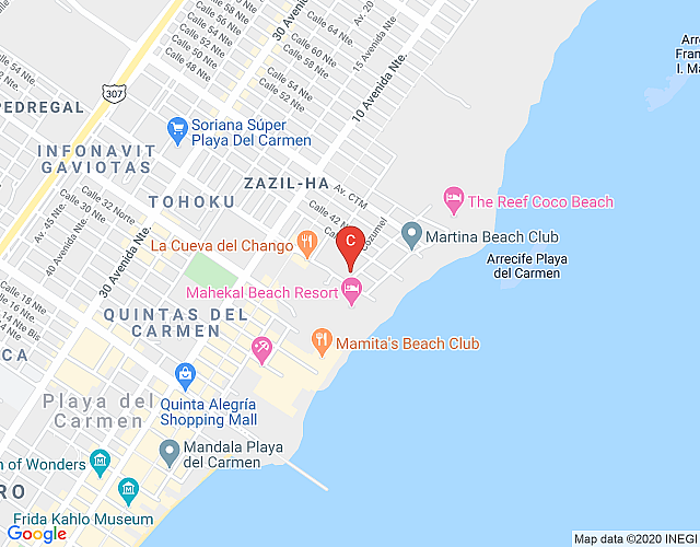 Fascinante condo de 2 REC a unos pasos de la playa / Happy Address map image