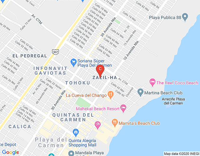 Brillante estudio con acceso a club de playa / Happy Address map image