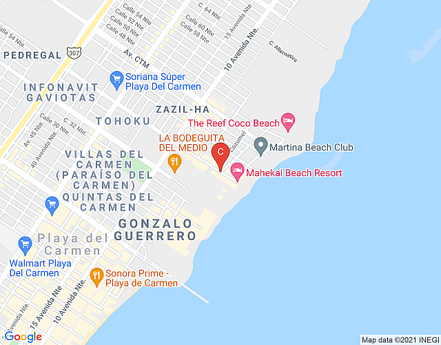 Departamento Colorido a unos pasos de la playa By Happy Address map image