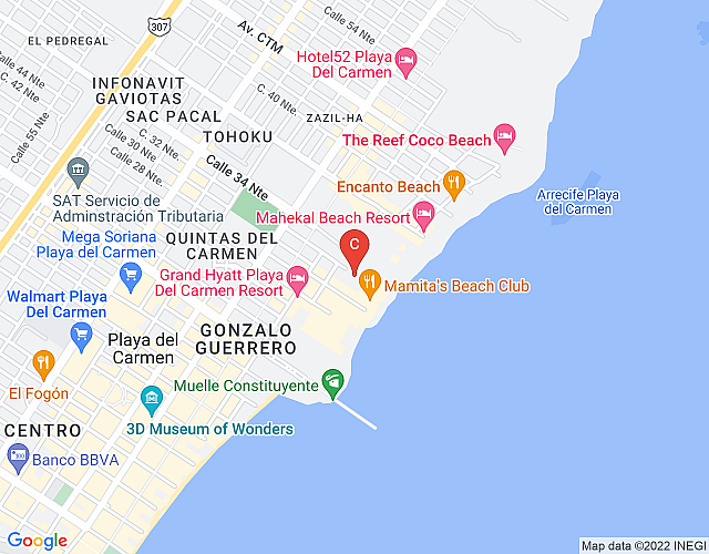Comodo departamento 2Recs junto a la playa by Happy Address map image