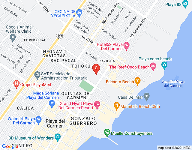 Departamento de una recamara en siempre playa por Happy Address map image