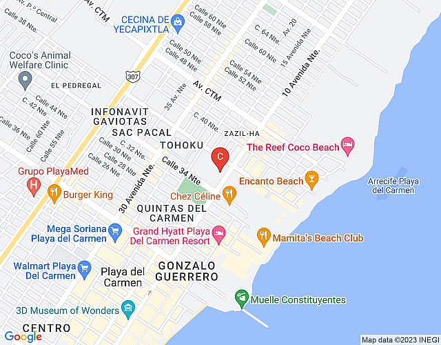Amplio Departamento  de 2 recamaras by Happy Address map image