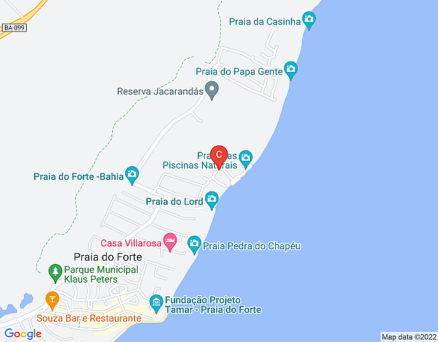 Villa Majorca, Praia do Forte imagen del mapa