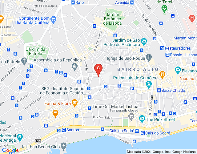 Apto en Lisboa 339 – São Bento imagen del mapa