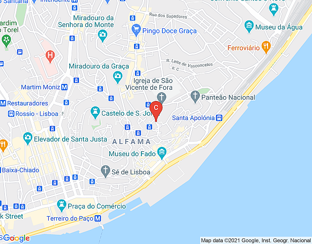 Apto en Lisboa 344 – São Vicente imagen del mapa