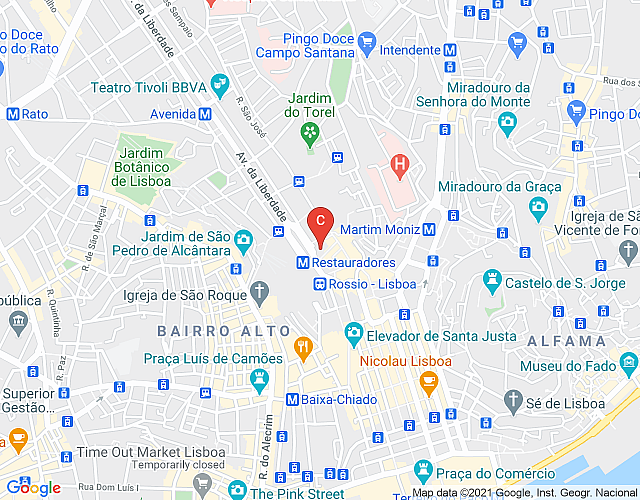 Apto en Lisboa 314 – Restauradores imagen del mapa