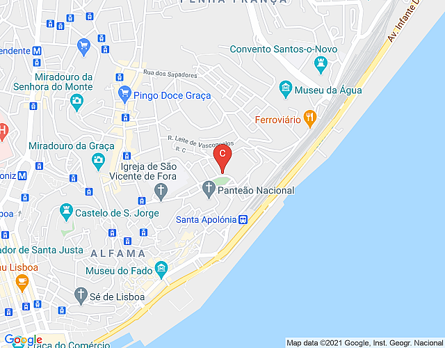 Apto en Lisboa 268 – Campo Sta Clara imagen del mapa