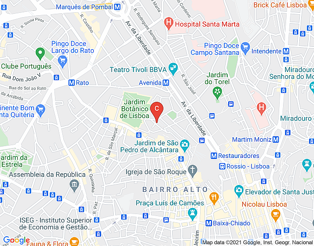 Apto en Lisboa 308 – Marquês Pombal imagen del mapa