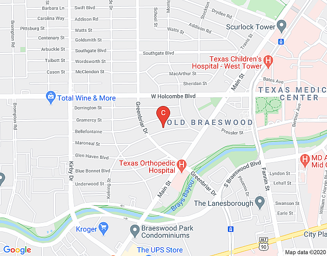 Beautiful Furnished Apartment by Texas Medical Center** map image