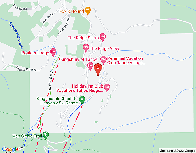 Condo Walking Distance from Heavenly Resort in Nevada map image