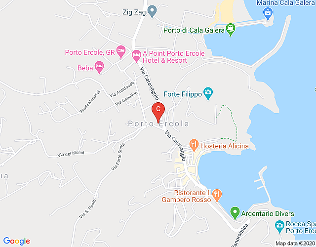 Porto Ercole Centro – Bookwedo map image