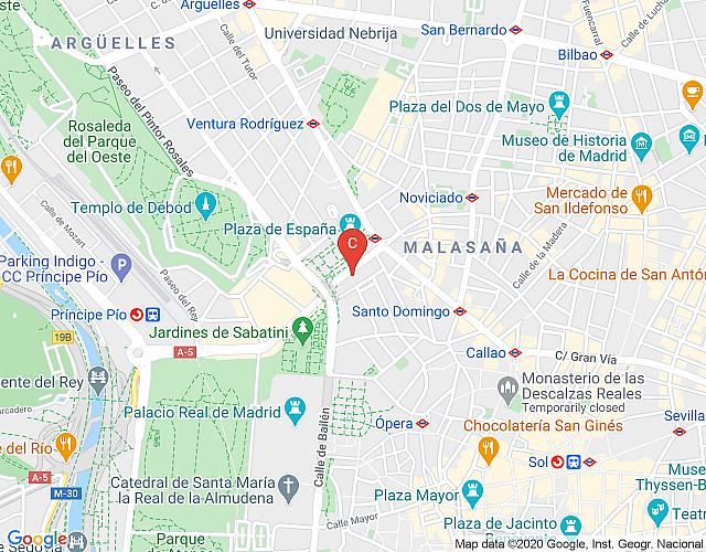 Plaza de España – Bookwedo map image