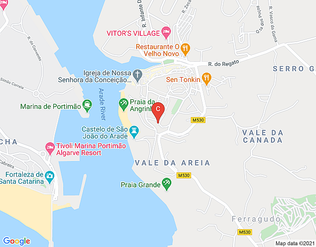 Maison de ville de luxe nº10 à Ferragudo, en première ligne, vue sur la mer map image