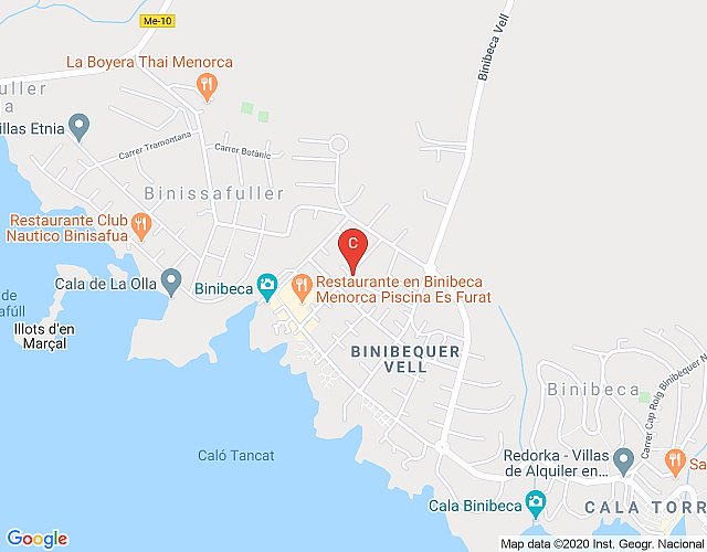 Catalunya Casas: Villa Tina pour 6 personnes à distance de marche des plages de Minorque! map image