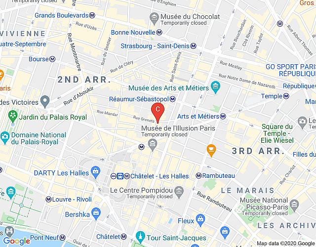 Studio Montorgueil Pompidou CityCosy map image