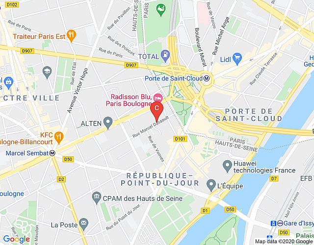 Boulogne Marcel Dassault map image