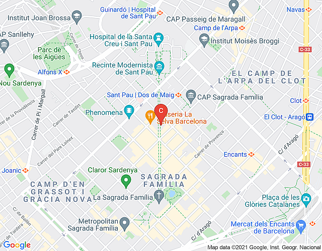Sagrada Familia Barna map image