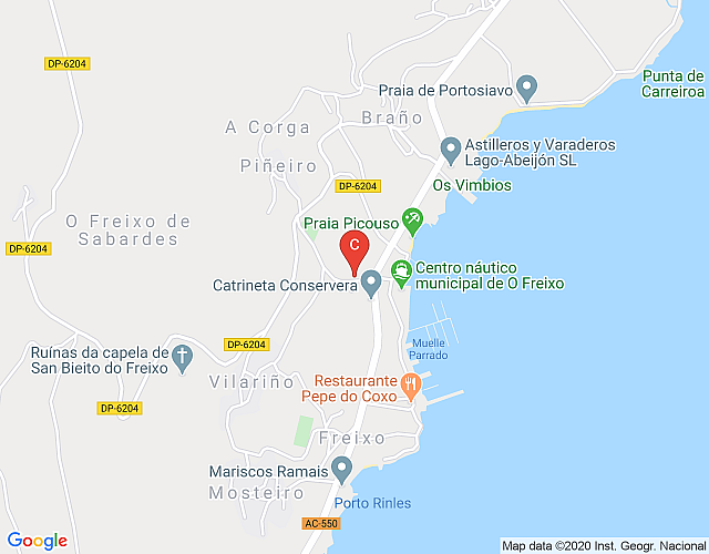 66. Villa Outes (265), with sea views near Noia map image