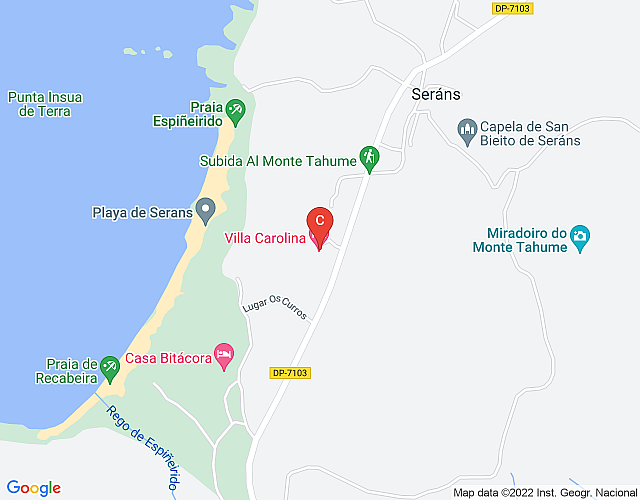 19. Villa Corrubedo (282), beachfront with heated pool map image