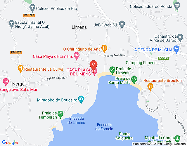 Villa Beach Liméns (253), Luxury in front of the beach map image