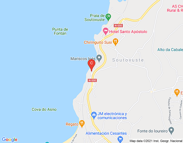 44. Villa Rande (294), seafront with private beach map image
