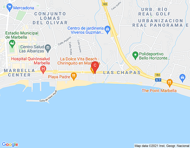 First line beach aparment 318 map image