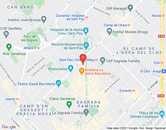 Apartment Close to Sagrada Familia Barcelona me enamora map image