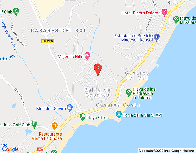 Beautiful 3 bedroom penthouse apartment in Casares Costa map image