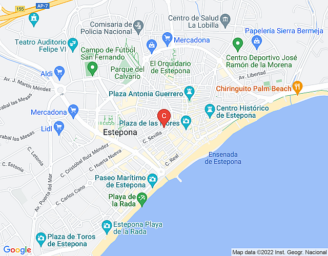Casita con encanto downtown Estepona map image