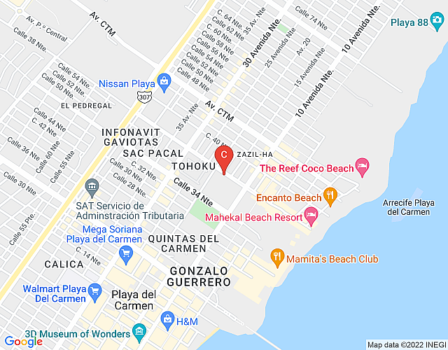 Awesome 2BR apartment in the heart of Playa By Happy Address map image