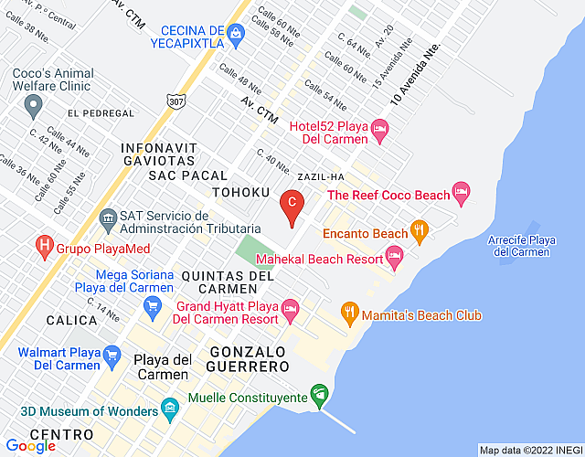 1BD Apartment in Playa’s heart by Happy Address map image