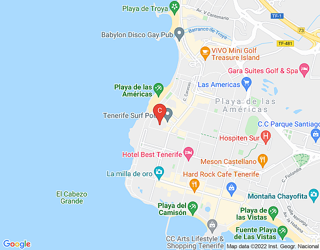 Parque Santiago II 199 – Two Bed with washing machine and wifi internet map image