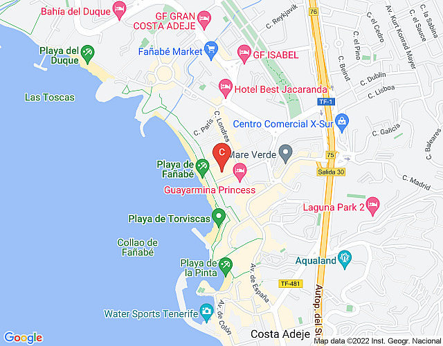 Sol Sun Beach 16 – One Bed with sea view and wifi internet map image