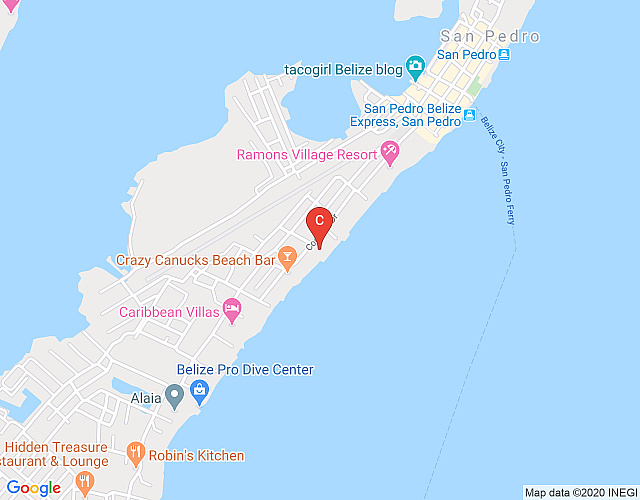 Two bedroom ocean front condo – two verandas. shared pool, Gold Standard map image