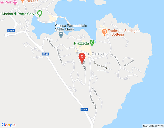 Villa con piscina e Jacuzzi a pochi passi da Porto Cervo centro map image