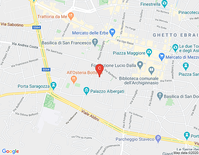 Bellissimo appartamento in centro storico a Bologna map image