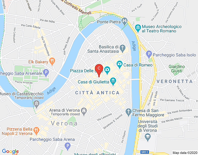 Bellissimo attico nel cuore di Verona map image