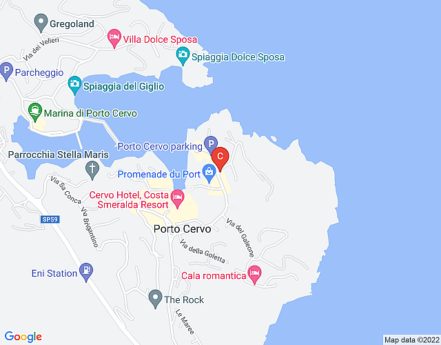 Appartamento con piscina a pochi metri da Porto Cervo centro map image