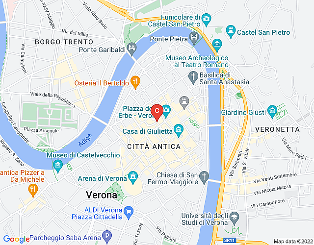 Bellissimo attico nel cuore di Verona map image