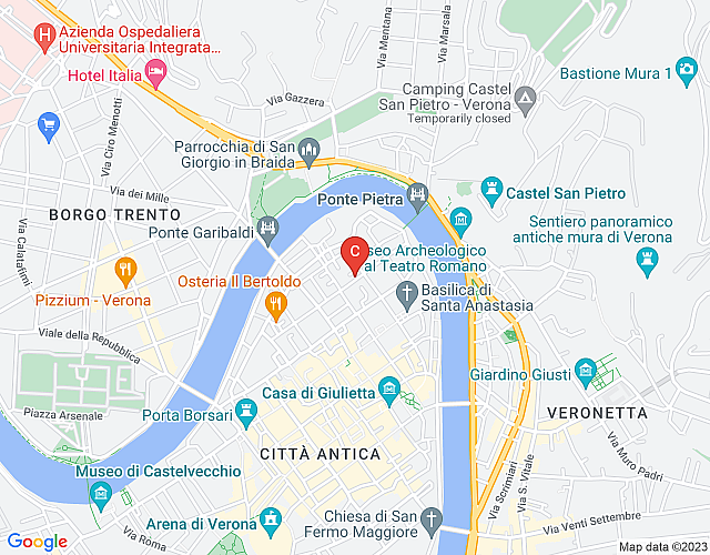 Verona Cathedral Apartments – Duomo map image