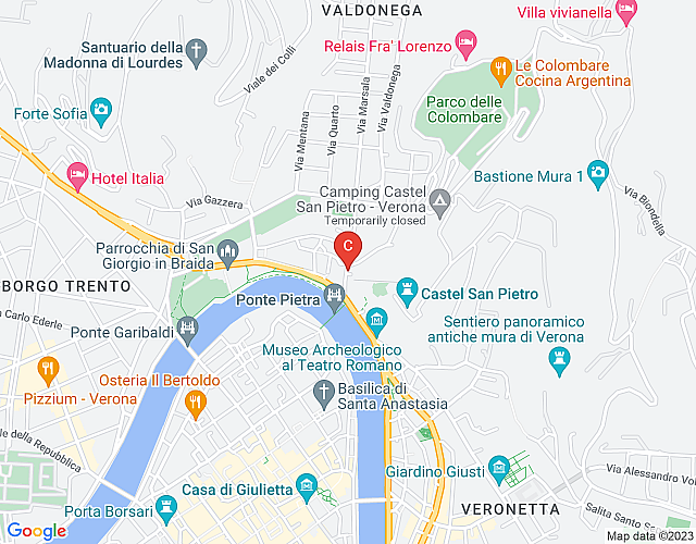 Vicolo Zini Apartments – Re Teodorico map image