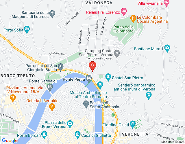 Vicolo Zini Apartments – Ponte Pietra map image