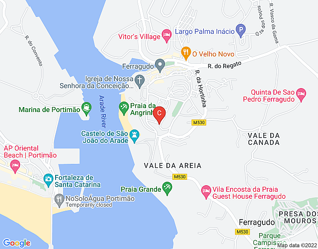 Residenza di lusso nº10 a Ferragudo, in prima linea, vista sul mare map image