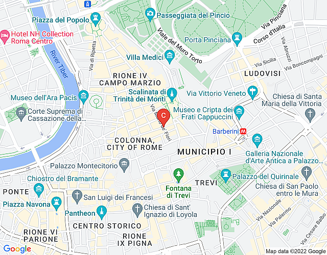 Nuovo! La Colombaia Perfetto, spazioso,  Penthouse a pochi passi da Piazza di Spagna. map image